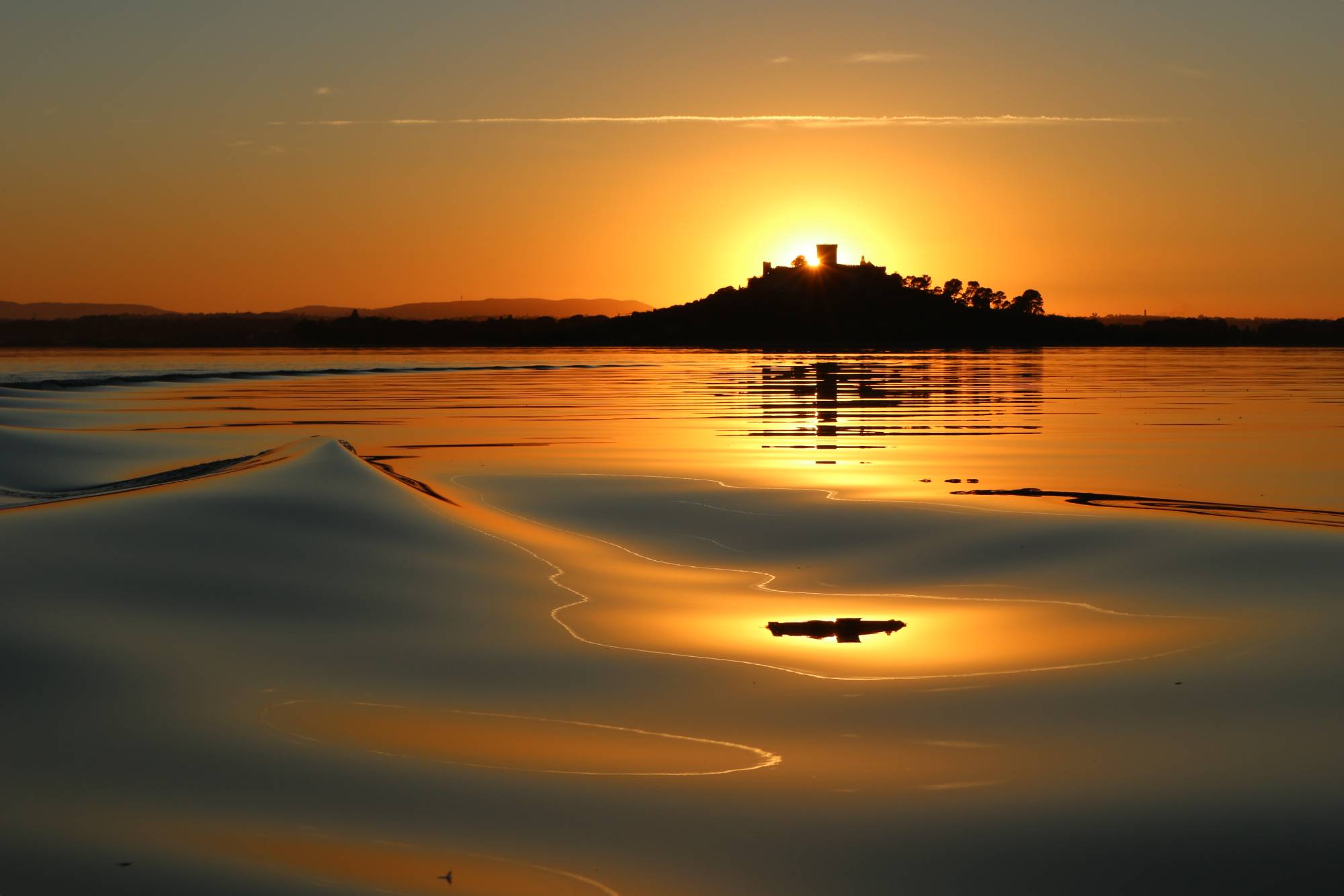 tramonto al Trasimeno